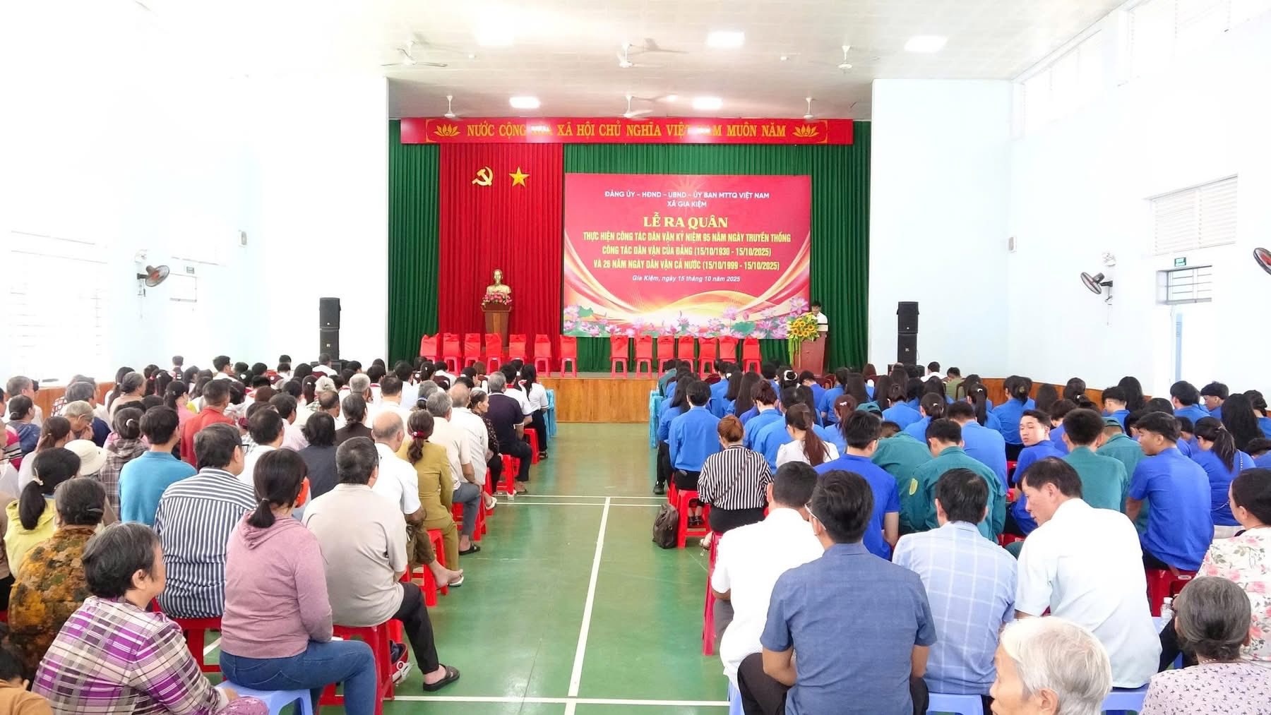 Lễ ra quân làm công tác Dân vận nhân kỷ niệm 95 năm Ngày Dân vận