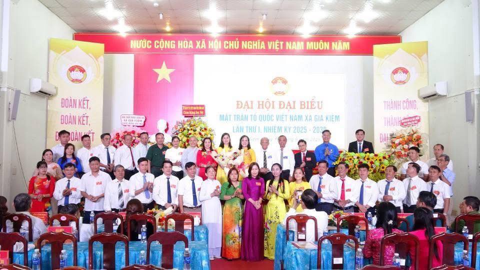 Ban Chấp hành UBMTTQ Xã Gia Kiệm nhiệm kỳ 2025-2030